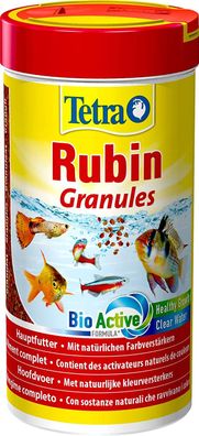 Tetra Rubin Granules Feinkörniges Granulat Hauptfutter Zierfische 250 ml