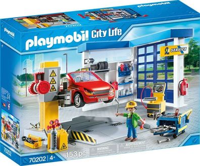 Playmobil City Life 70202 Autowerkstatt mit PKW Ergänzungsset Spielset 153 Teile
