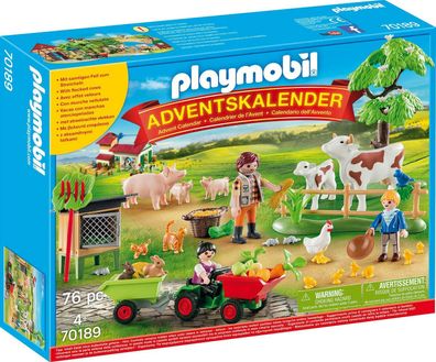 Playmobil 70189 Adventskalender Auf dem Bauernhof Spielzeugkalender Figuren