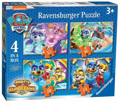 Ravensburger 03029 Paw Patrol 4er Puzzle Set 12 16 20 24 Teile ab 3 Jahren