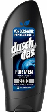 Duschdas For Men 2-In-1 Duschgel PH-Hautneutral Herren 6 x 250 ml 6er Pack
