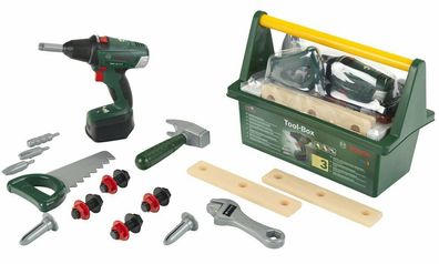 Theo Klein 8520 Bosch Tool Box Akkuschrauber Werkzeugkasten Spielzeug