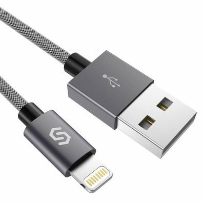 Syncwire USB-Ladekabel Lightning Kabel MFi Zertifiziert iPhone iPad grau 2m