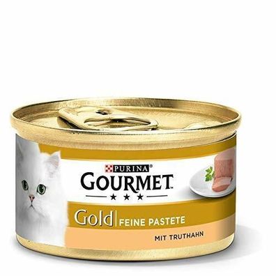 Purina Gourmet Gold Feine Pastete Truthahn Katzennassfutter Dose 12 x 85 g