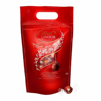 Lindt Lindor Milch-Schokoladenkugeln Pralinés Pralinen Beutel 80 Kugeln 1 kg