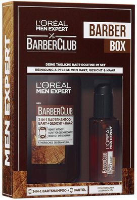 LOréal Men Expert Barber Club Männer Herren Geschenkset Bartpflege Bartöl