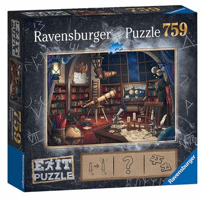 Ravensburger 19950 Exit 1 Sternwarte Premium Puzzle 759 Teile Escape Room