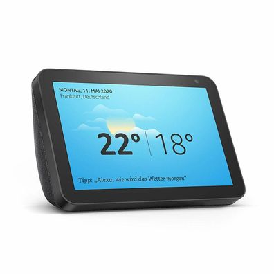 Amazon Echo Show 8 Smart Display 8 Zoll HD-Bildschirm Videoanruf Alexa Schwarz