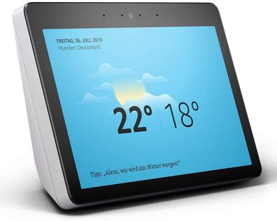Amazon Echo Show 2. Generation 10 Zoll HD-Display Stereo Alexa Smart Home Weiß