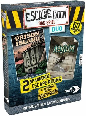 Noris 606101838 Escape Room Duo Einsteiger Set 2 Abenteuer Gesellschaftsspiel