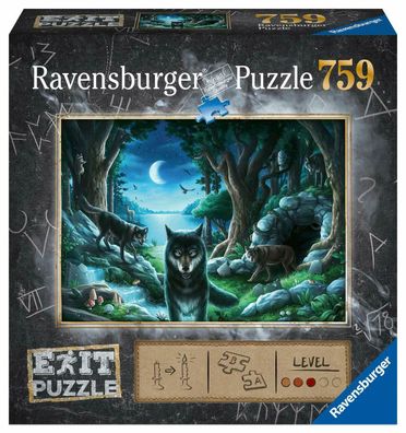 Ravensburger 15028 Exit 7 Wolfsgeschichten Premium Puzzle 759 Teile Escape Room