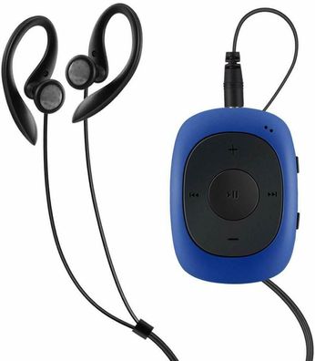 AGPTEK G02 Mini MP3 Player 8GB Clip FM-Radio Sport Joggen Zubehörpaket Blau