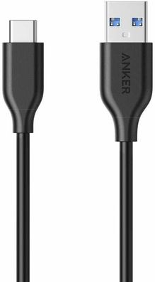 Anker Powerline USB-C auf USB 3.0 Datenkabel Sony Android HTC MacBook 3m Schwarz