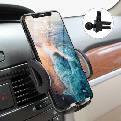 Avolare Universal Auto Handyhalterung KFZ Lüftung iPhone Android Samsung Grau