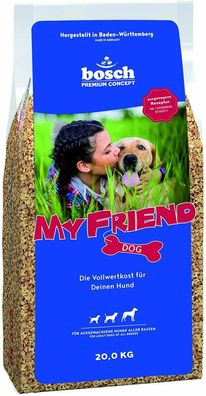 Bosch My Friend Hundefutter Adult Trockenfutter Kroketten-Mix Vollwertkost 20 kg