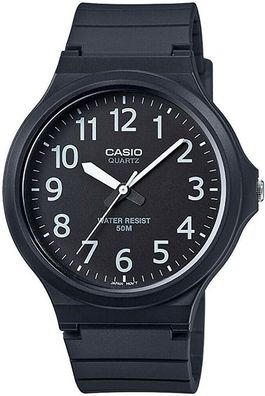 Casio MW2401BVEF Herren-Armbanduhr Analog Quarz Resinarmband Schwarz 5 ATM 43 mm