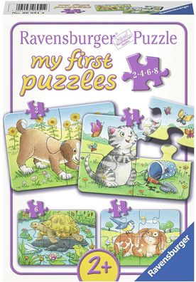 Ravensburger 06951 My first puzzles Niedliche Haustiere 2-8 Teile Kinder-Puzzle
