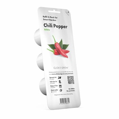 Emsa 5260700 Click And Grow Substratkapsel Chili Pepper Smart Garden 3er Set