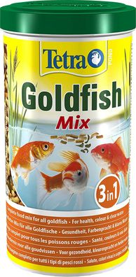 Tetra Pond Goldfish Mix Hauptfutter Mischung Flocken Goldfische Gartenteich 1 L