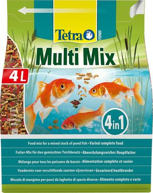 Tetra Pond Multi Mix Hauptfutter Futtersticks Teichfische Gartenteich 4 L