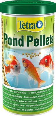 Tetra Pond Pellets Hauptfutter Schwimmfähig Teichfische Fische Gartenteich 1 L