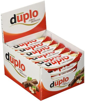 Ferrero Duplo Classic Schokoriegel Vollmilch Schokolade Waffel Nougat 40er Pack