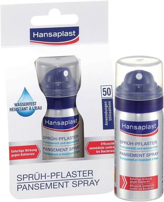 Hansaplast Sprühpflaster Spray transparent wasserfest atmungsaktiv 32,5 ml