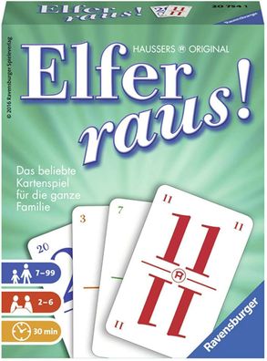 Ravensburger 20754 Elfer raus Kartenspiel Familienspiel Gesellschaftsspiel