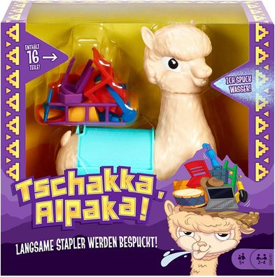 Mattel Games GMV81 Tschakka Alpaka lustiges Kinderspiel Partyspiel ab 5 Jahren