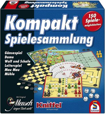 Schmidt Spiele 49188 Kompakt Spielesammlung 150 Spiele Gesellschaftsspiel Spiel