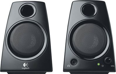 Logitech Z130 PC Lautsprecher Stereo Sound 10 Watt 3.5 mm Tiefer Bass schwarz