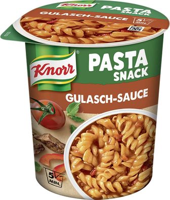 Knorr Pasta Snack Gulasch-Sauce 5 Minuten Terrine Nudeln Nudelgericht 8 x 60 g