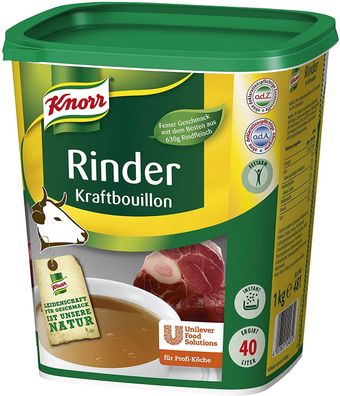 Knorr Rinder Kraftbouillon Rinderbrühe Suppe Bouillon Brühe Rind würzig 1 kg