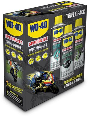 WD-40 Specialist Motorbike Motorrad Pflegeset Kettenspray Reiniger Wachspolitur