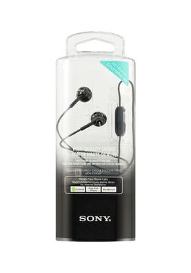 Sony MDR-EX110APB In-Ear Kopfhörer Headset Mikrofon iPhone Android schwarz