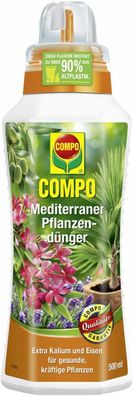 COMPO Mediterraner Pflanzendünger Oleander Hibiskus Spezial Flüssigdünger 500 ml