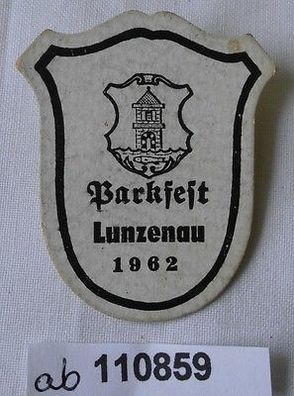 seltenes DDR Papp Abzeichen Parkfest Lunzenau 1962 (110859)