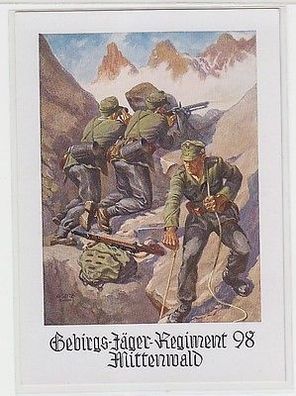 67273 Propaganda Ak Gebirgs Jäger Regiment 98 Mittenwald um 1940