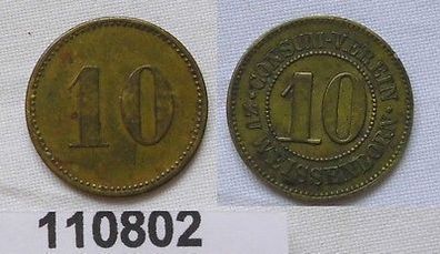 seltene Wertmarke 10 Pfennig Consum Verein zu Weissenborn (110802)
