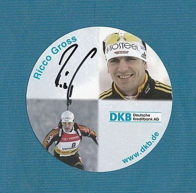 Ricco Gross (Biathlon - Olympiasieger ) - persönlich signiert