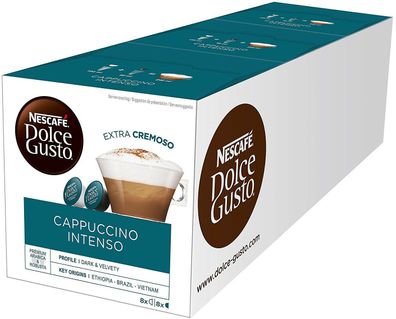 Nescafé Dolce Gusto Cappuccino Intenso Kaffeekapseln Arabica Robusta 48 Kapseln