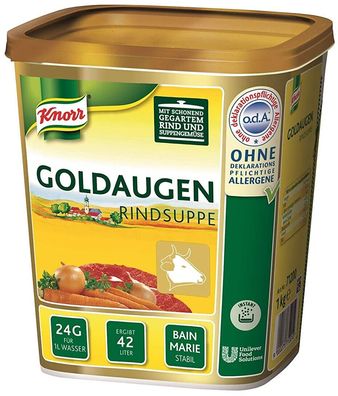 Knorr Goldaugen Rindsuppe Rinderbrühe aromatische Bouillon klare Suppe 1 kg