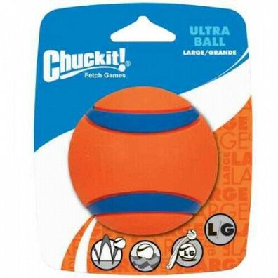 Chuckit! 17030 Ultra Ball Large Spielzeug Spielball Hunde Schwimmfähig Outdoor