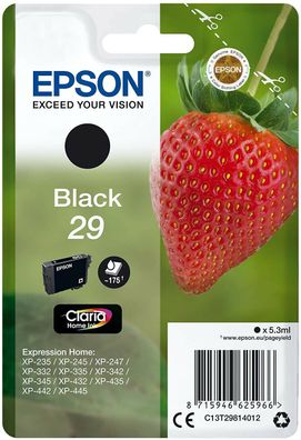 Epson Black 29 Druckerpatrone schwarz XP Tinte Tintenpatrone Drucker Zubehör