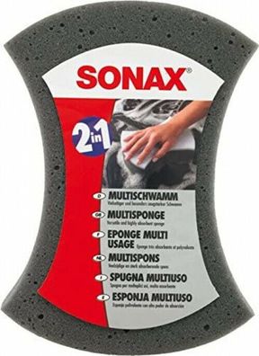 SONAX 2in1 MultiSchwamm Auto KFZ Autoreinigung Außenreinigung Fahrzeuge grau