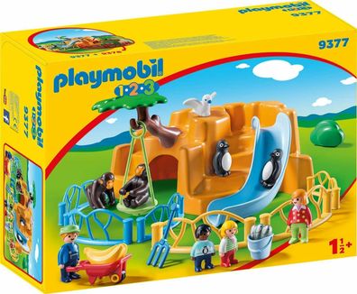 Playmobil 1.2.3 9377 Zoo Spielzeug Spielfigur Tiere Spielset Motorik 22 Teile