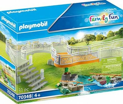 Playmobil Family Fun 70348 Erlebnis-Zoo Beobachtungspfad Ergänzungsset 31 Teile