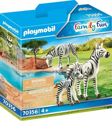 Playmobil Family Fun 70356 Zebras mit Baby Spielzeug Tiere Spielset Motorik