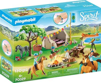 Playmobil Spirit 70329 Sommercamp mit Lucky und Spirit Spielzeug 130 Teile
