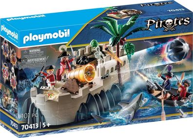 Playmobil Pirates 70413 Rotrockbastion Minifigur Spielzeug Spielset 101 Teile